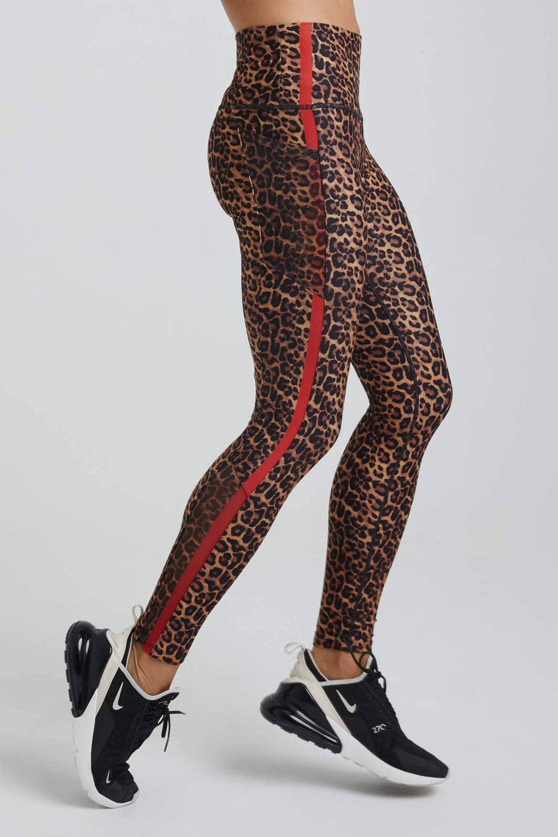 Nala Leggings Real Cheetah With Red