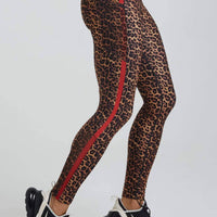 Nala Leggings Real Cheetah With Red