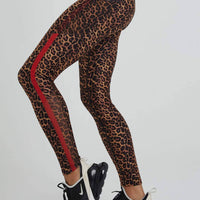 Nala Leggings Real Cheetah With Red