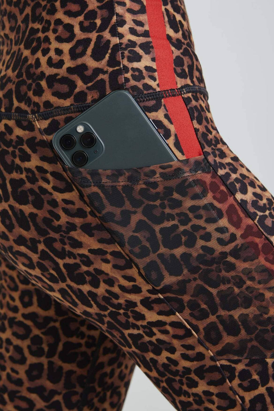Nala Leggings Real Cheetah With Red