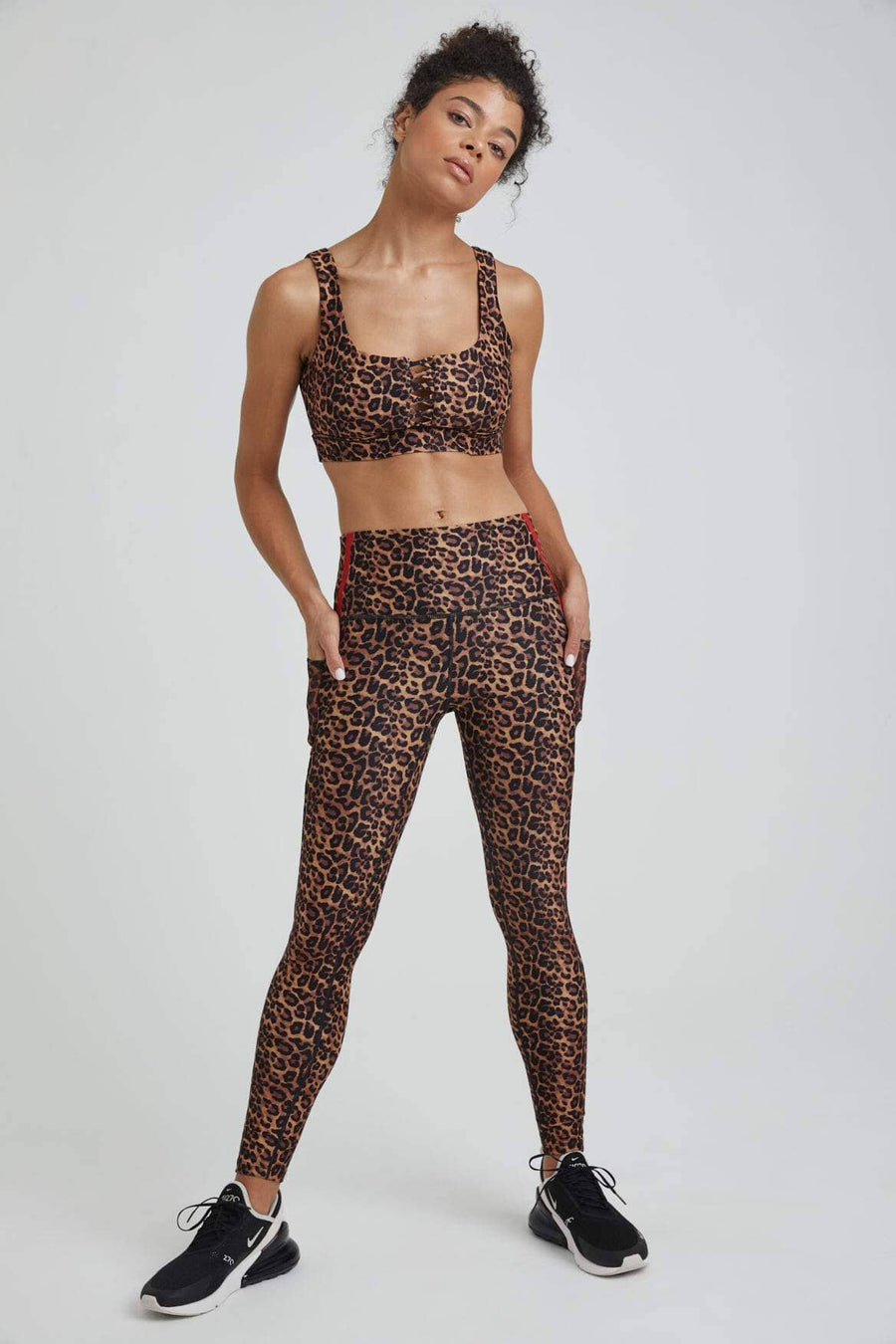 Nala Leggings Real Cheetah With Red