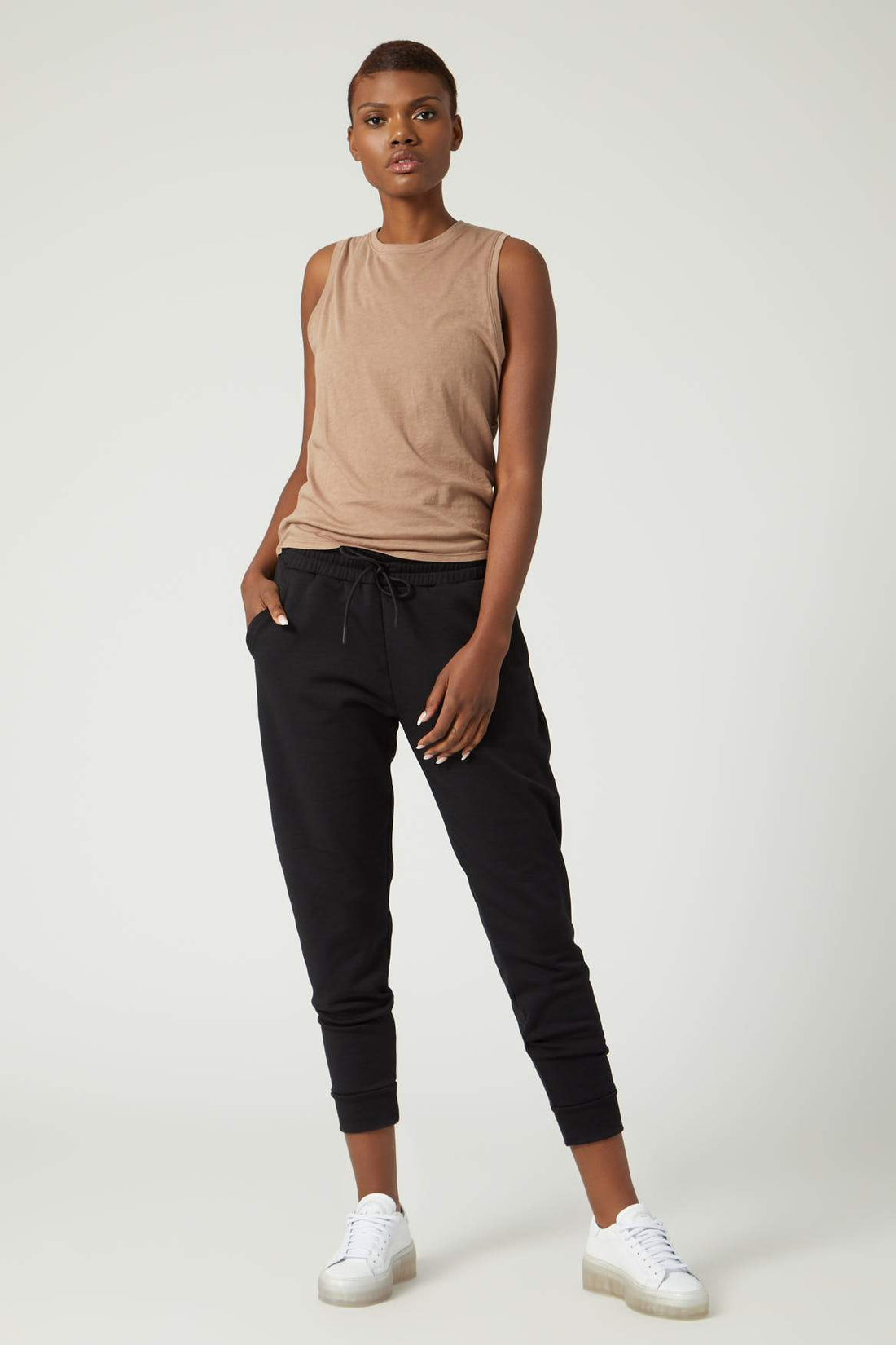Maggie Muscle Tee Camel
