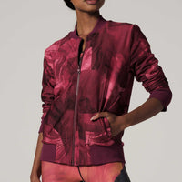 Velvet Bomber Jacket Bordeaux