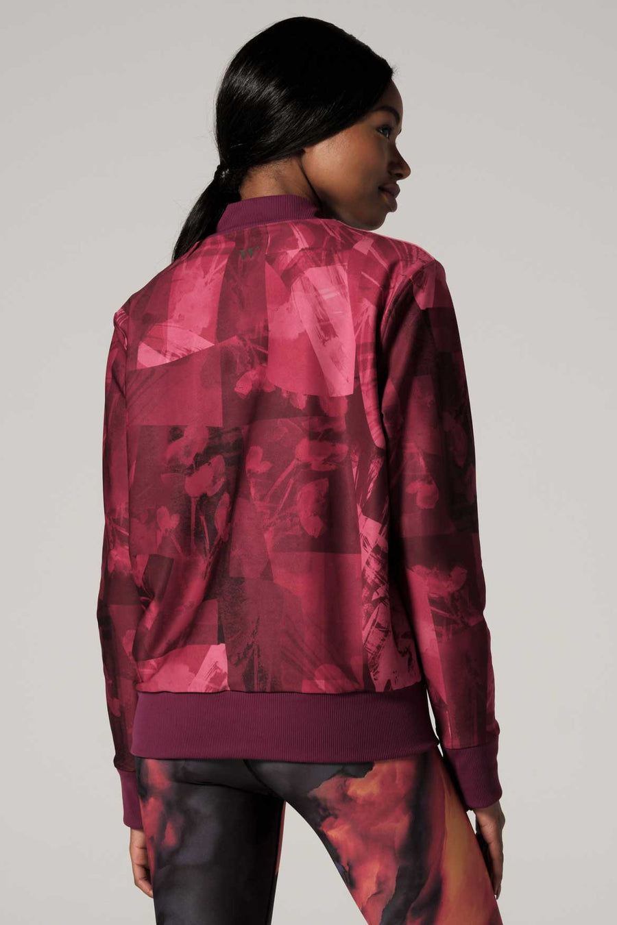 Velvet Bomber Jacket Bordeaux