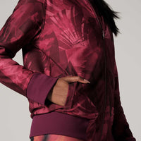 Velvet Bomber Jacket Bordeaux