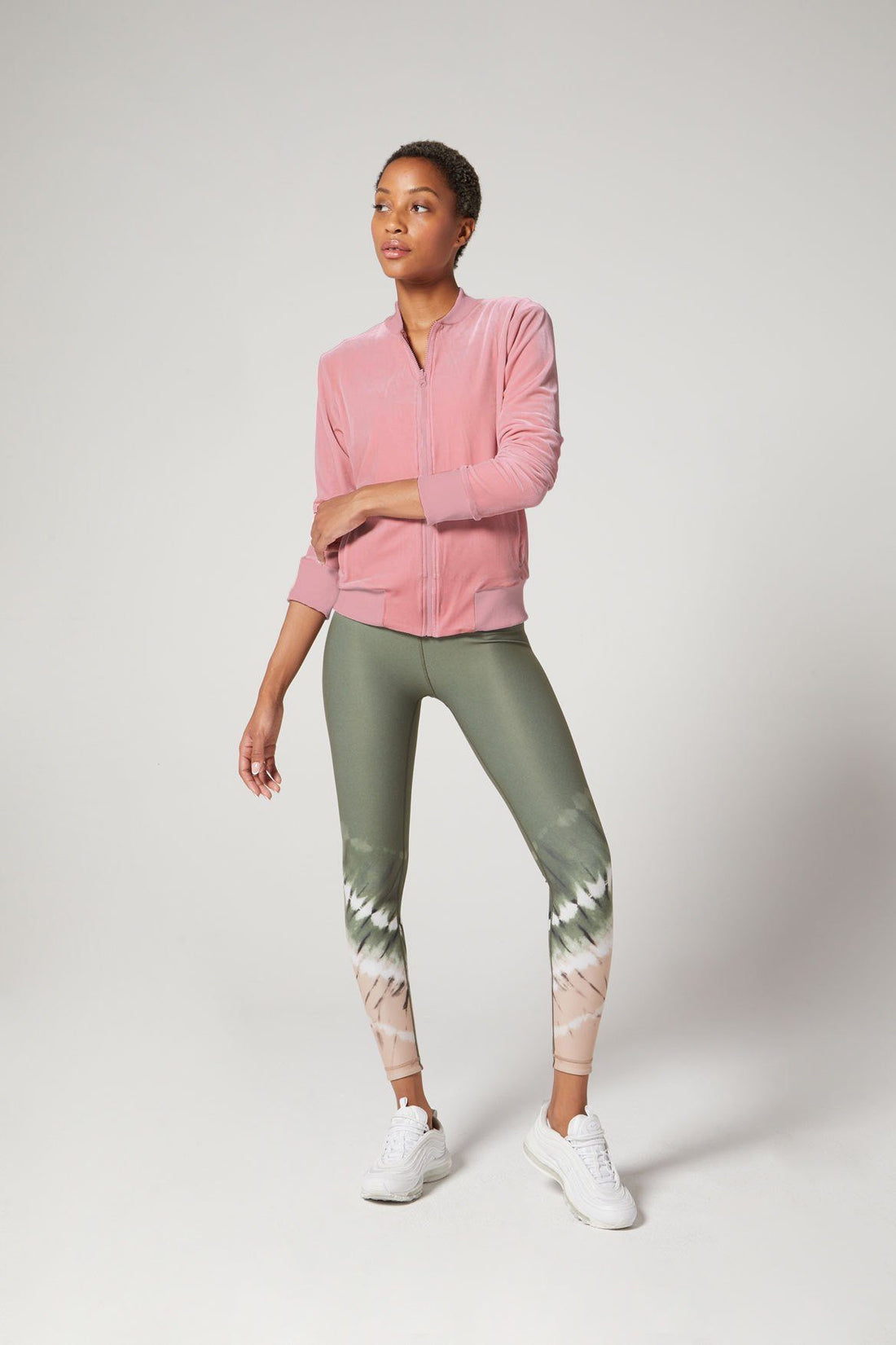 Velvet Bomber Jacket Rose Blush