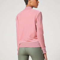 Velvet Bomber Jacket Rose Blush