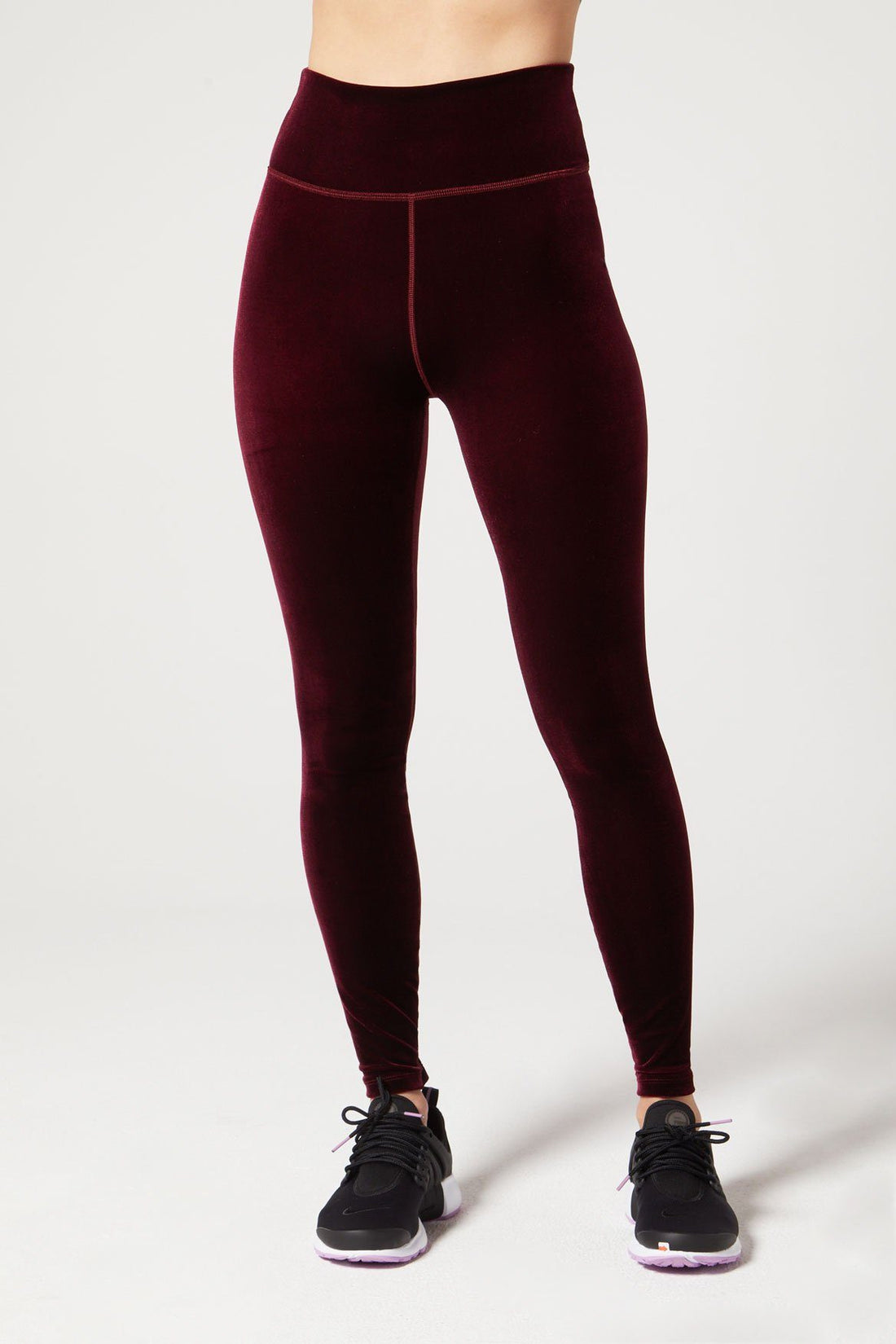 Bowie High Waist Legging Velvet Bordeaux