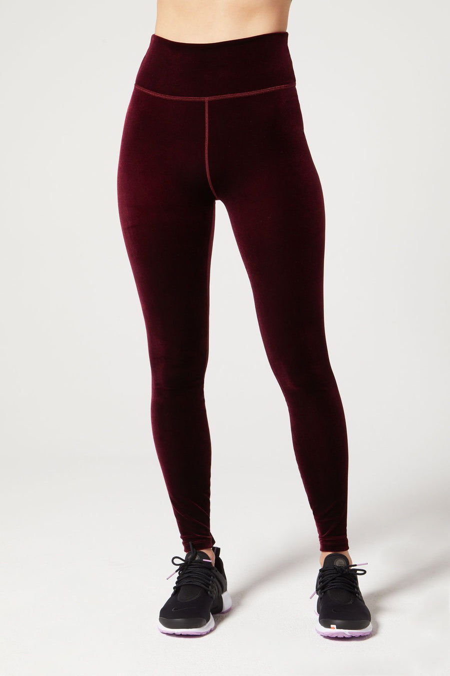 Bowie High Waist Legging Velvet Bordeaux