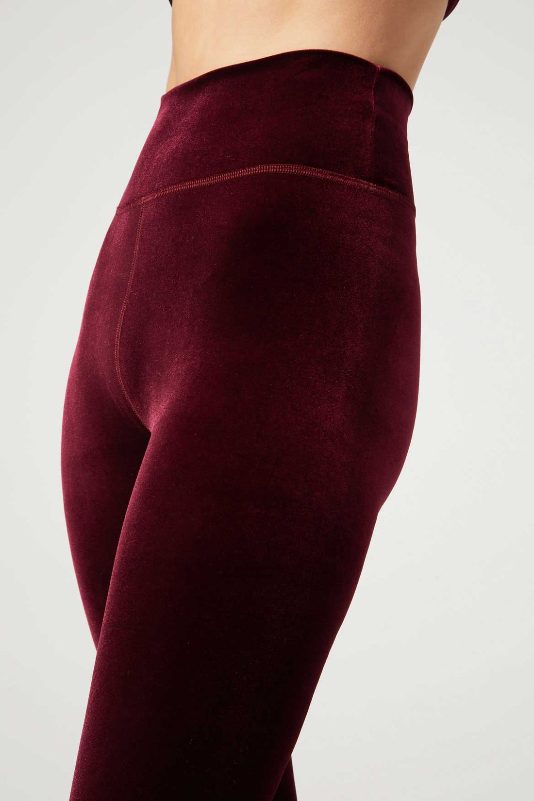 Bowie High Waist Legging Velvet Bordeaux