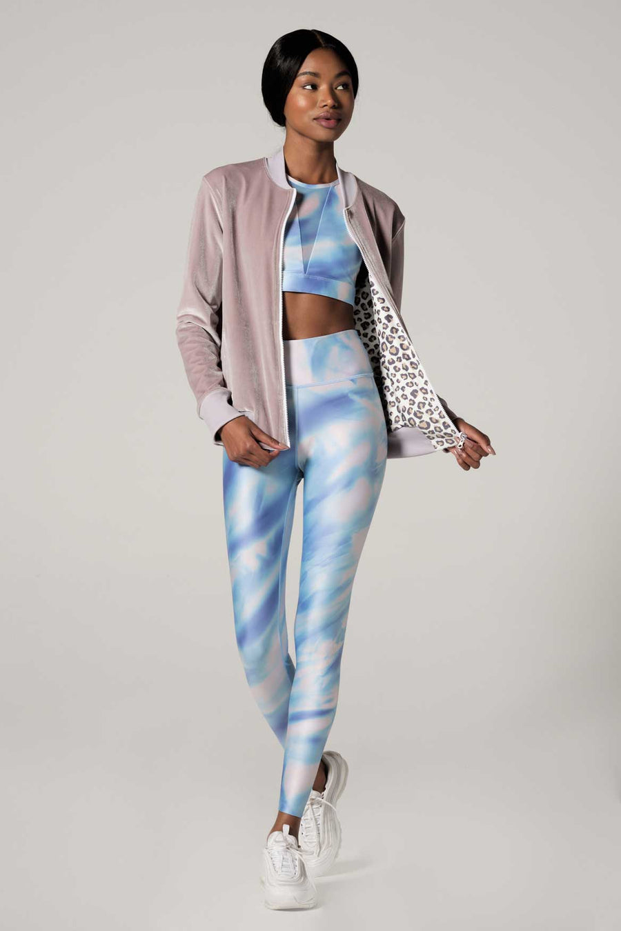 Velvet Bomber Jacket Portobello