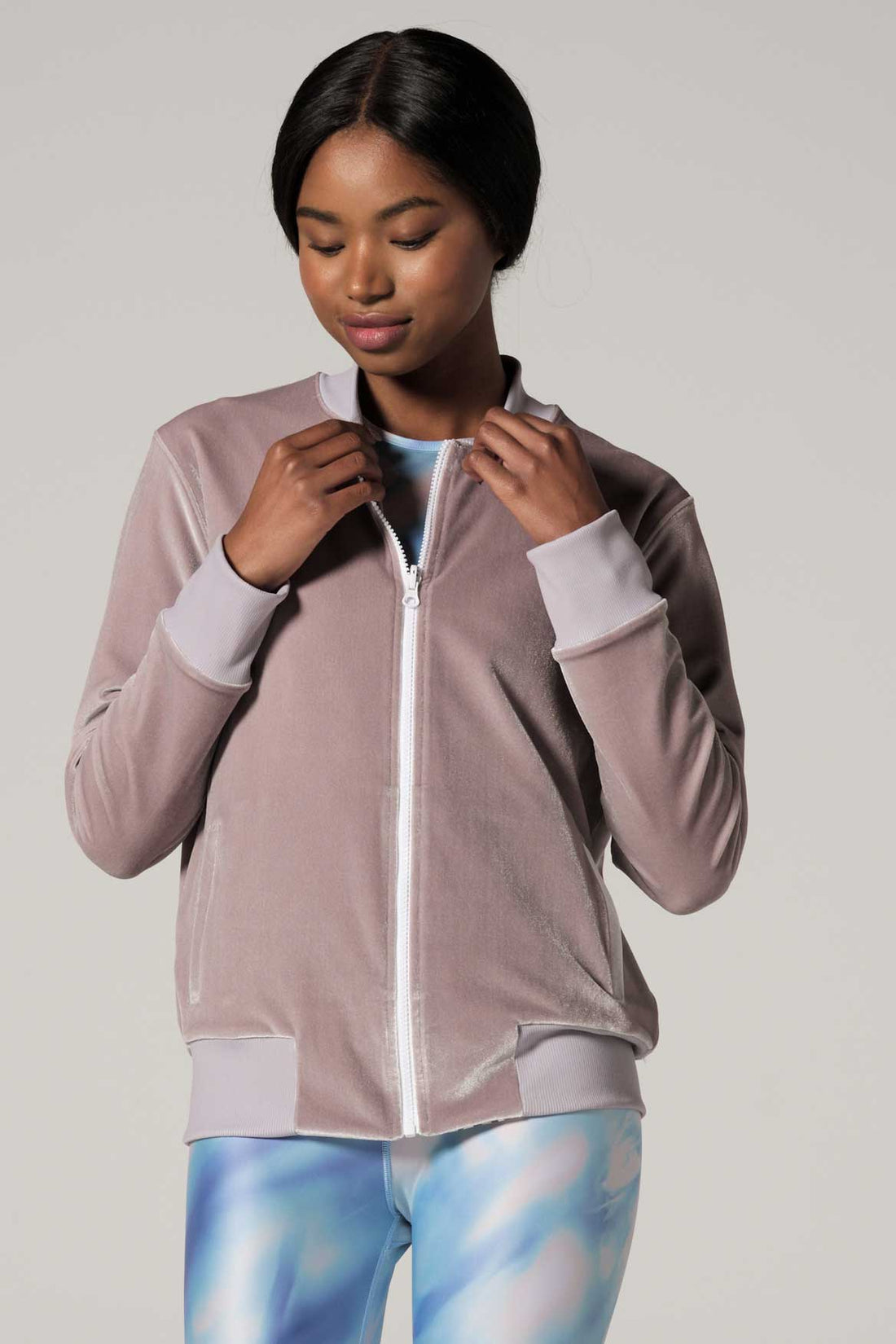 Velvet Bomber Jacket Portobello