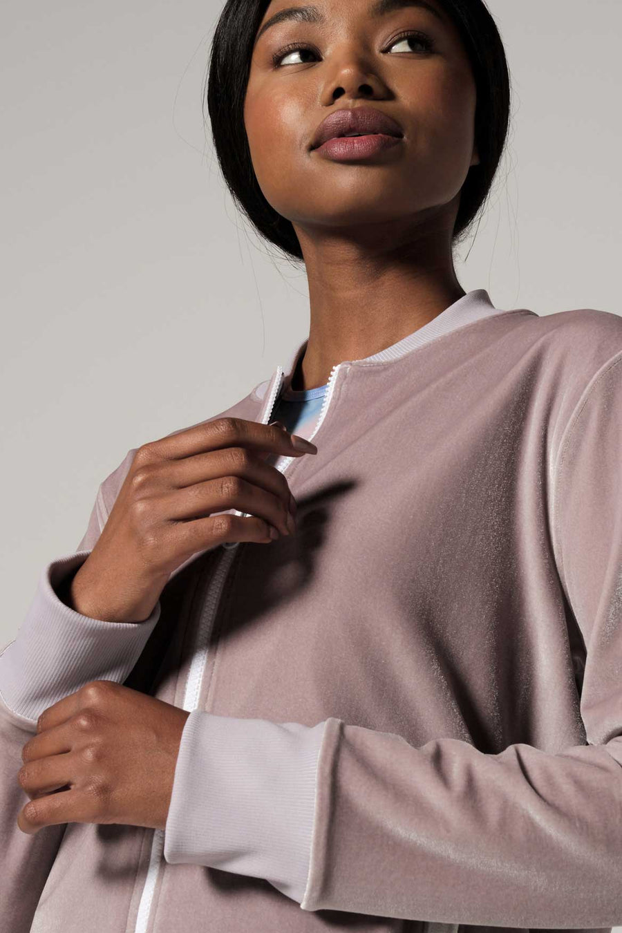 Velvet Bomber Jacket Portobello