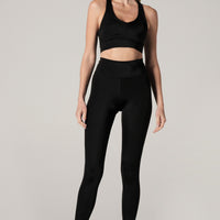 High Waist Leggings Black Nova Sparkle