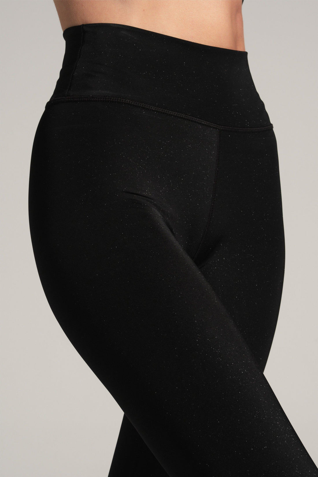 High Waist Leggings Black Nova Sparkle