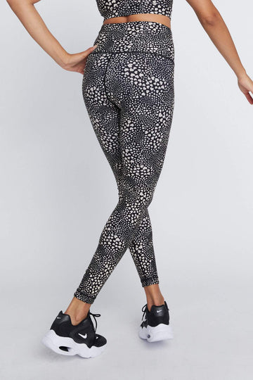 High Waist Reversible Leggings Khaki Cheer