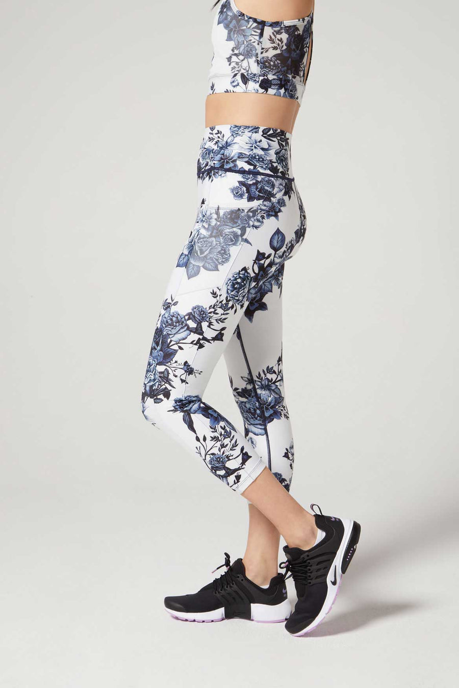 Nala High Waist Cropped Legging Porcelain