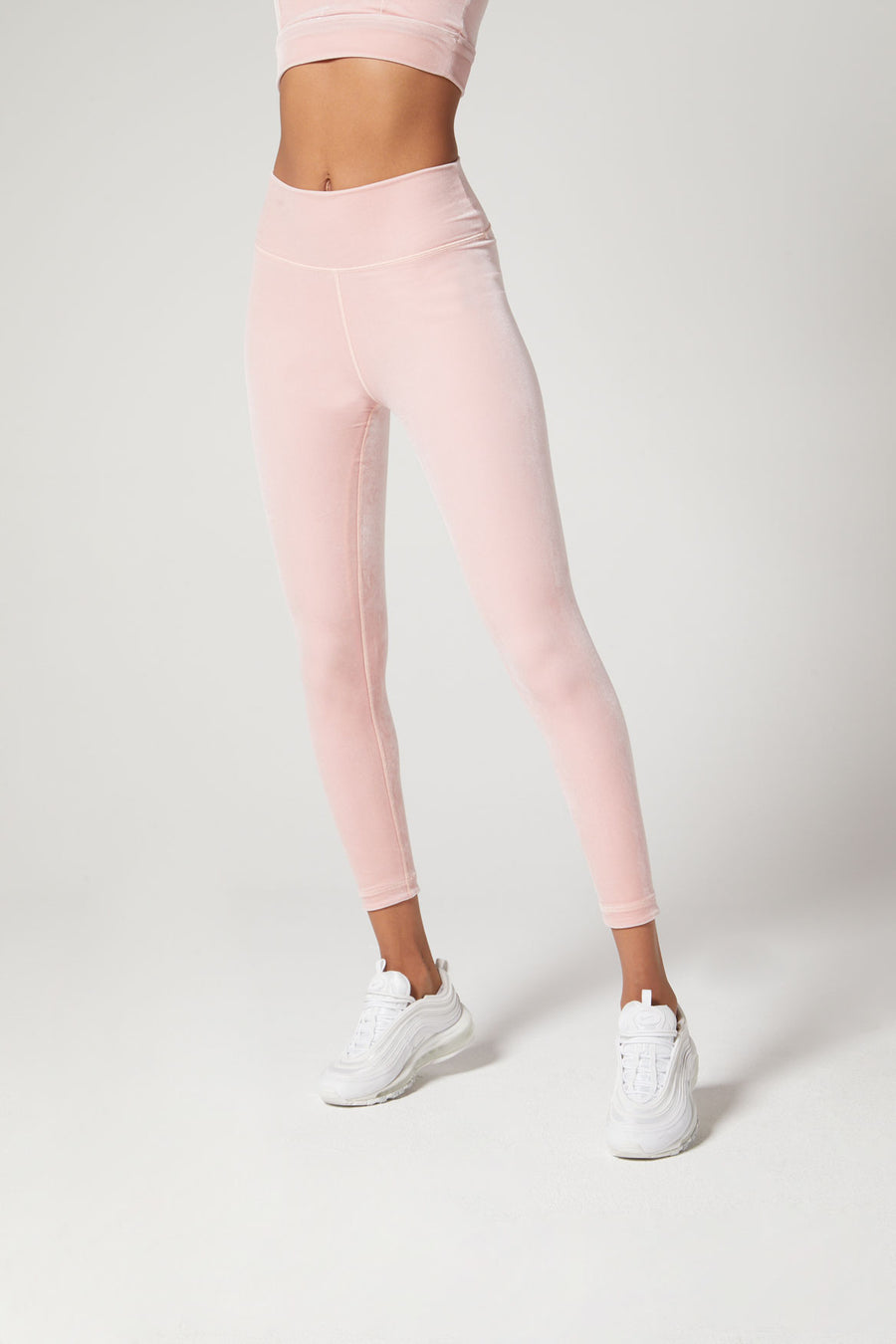 Bowie High Waist Legging Velvet Rose Blush