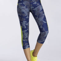 High Waisted Capris Slate Camo PANTS W.I.T.H.-Wear It To Heart SLATE CAMO XS 