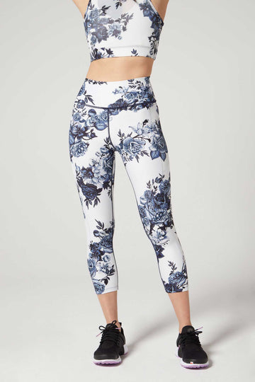 Nala High Waist Cropped Legging Porcelain