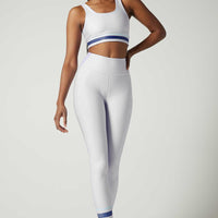 Aria Legging Stripes White & Navy