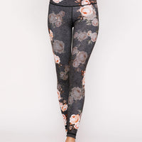 High-Waist Reversible Legging Black Denim