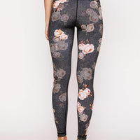 High-Waist Reversible Legging Black Denim