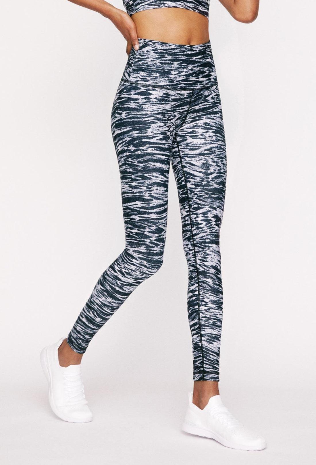 High-Waist Reversible Legging Dark Denim Tigress