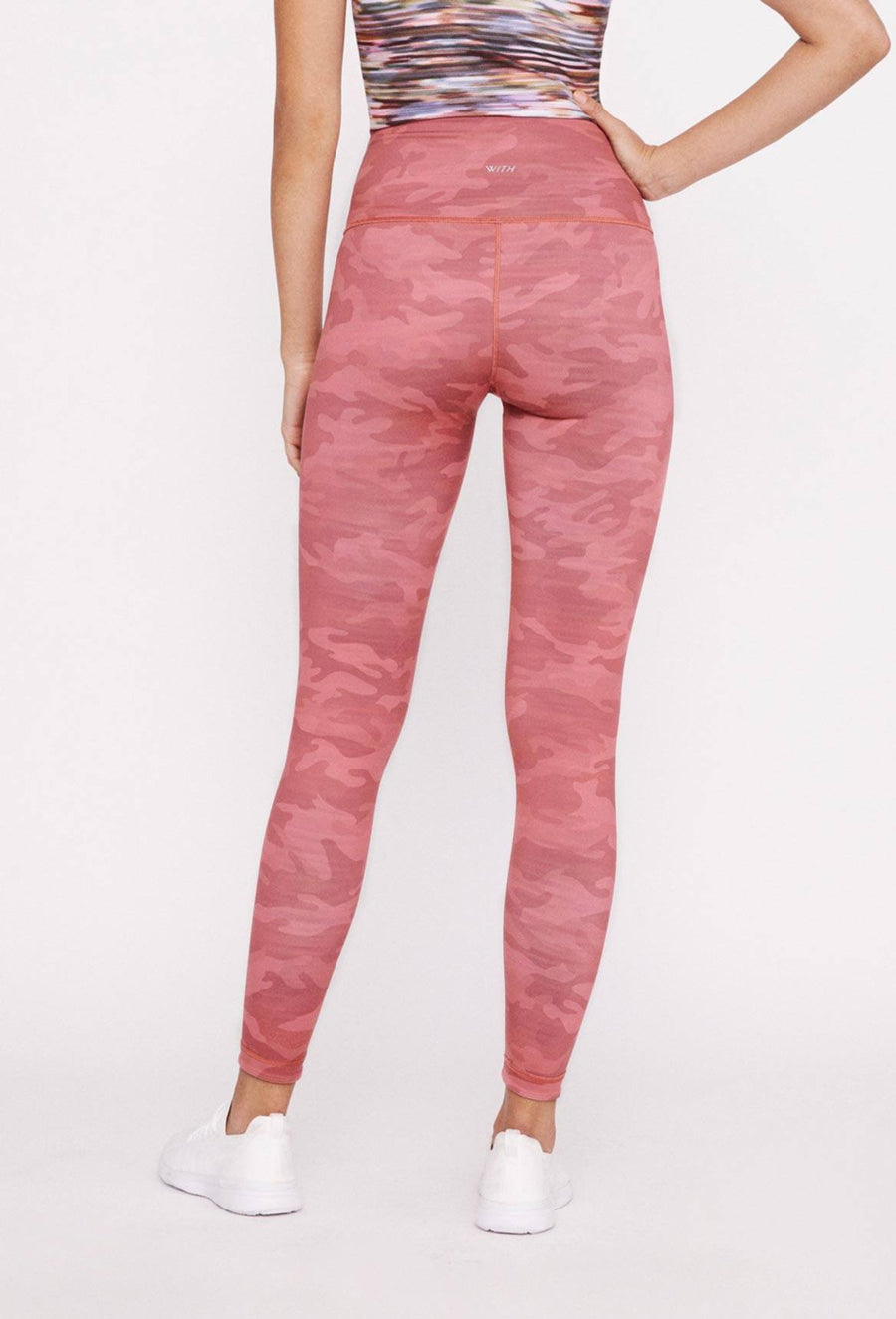 High-Waist Reversible Legging Infra Red Tie Dye