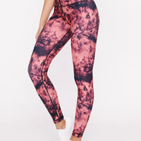 High-Waist Reversible Legging Infra Red Tie Dye