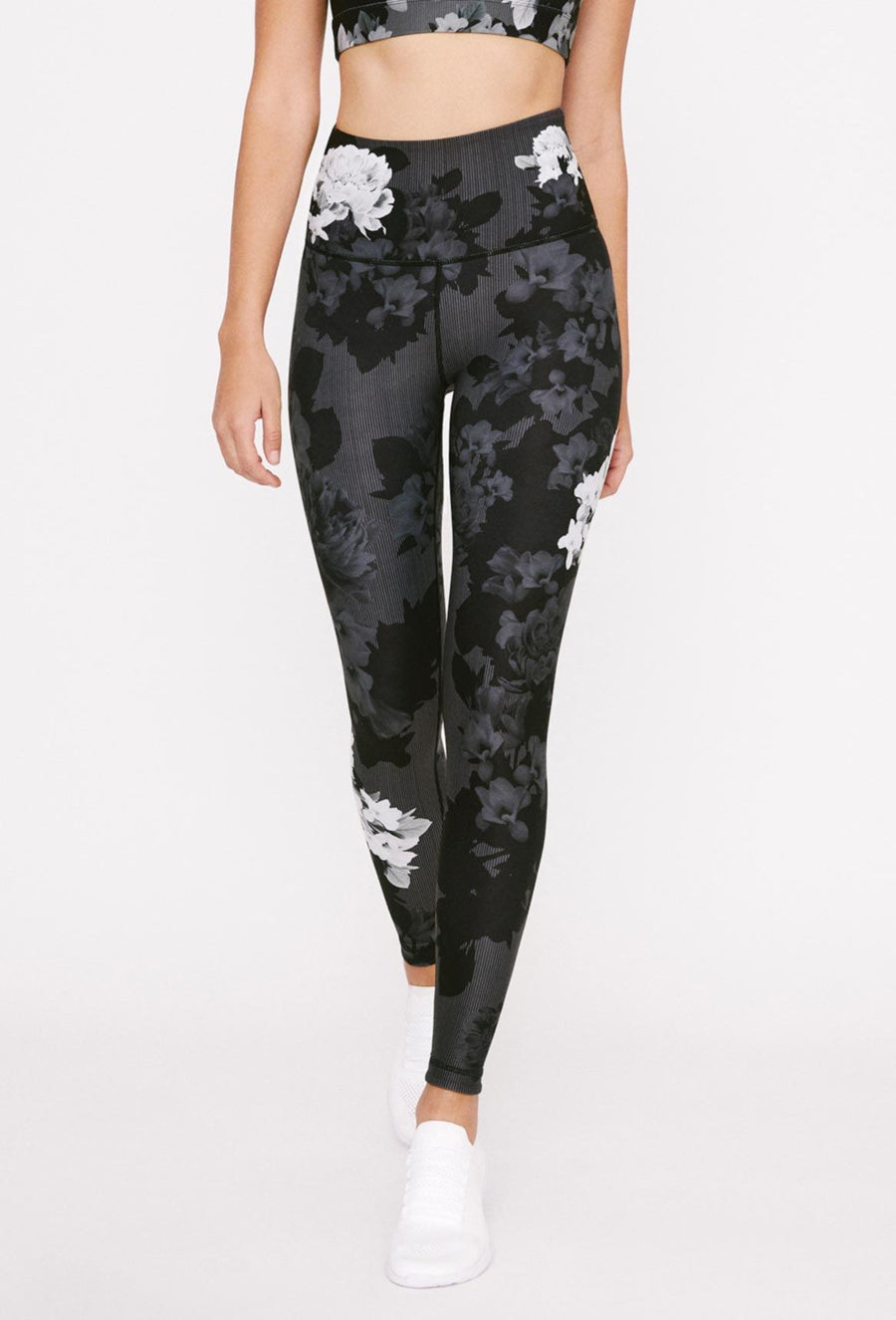 High-Waist Reversible Legging Black Scarlet