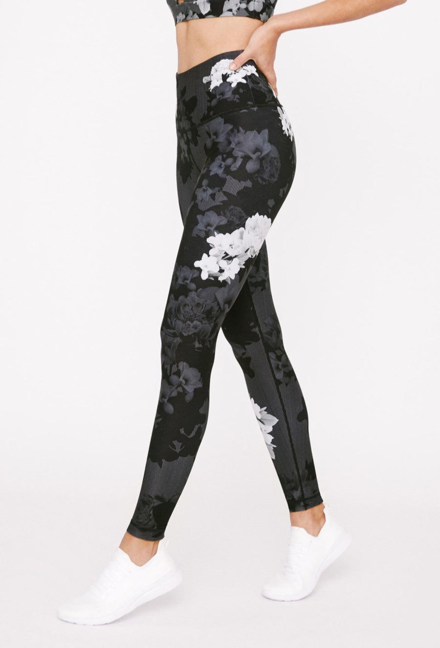 High-Waist Reversible Legging Black Scarlet