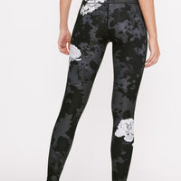 High-Waist Reversible Legging Black Scarlet