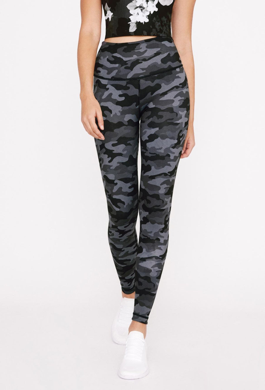 High-Waist Reversible Legging Black Scarlet