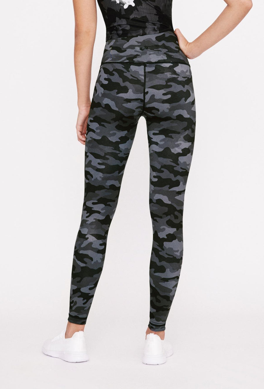 High-Waist Reversible Legging Black Scarlet