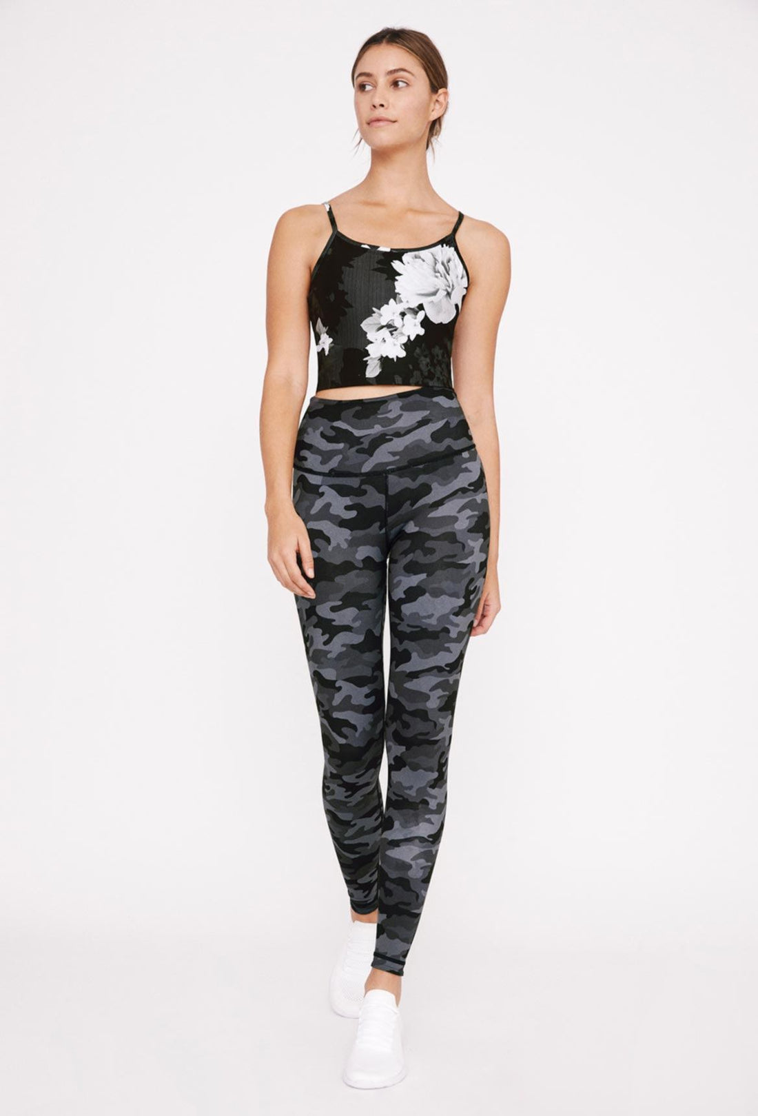 High-Waist Reversible Legging Black Scarlet