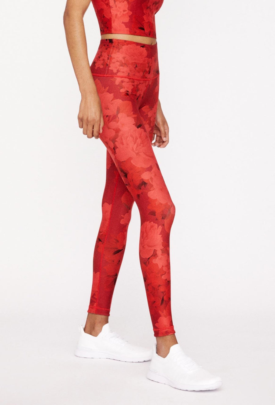High-Waist Reversible Legging Red Scarlet