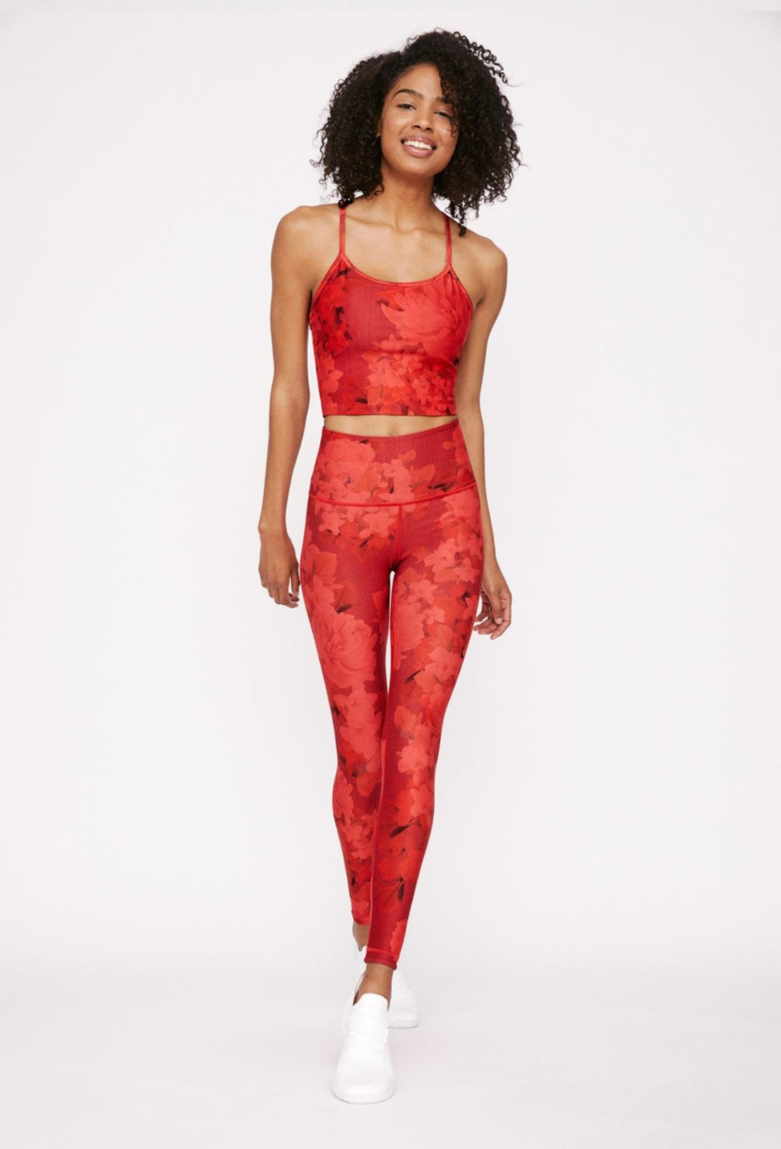 High-Waist Reversible Legging Red Scarlet