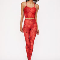 High-Waist Reversible Legging Red Scarlet