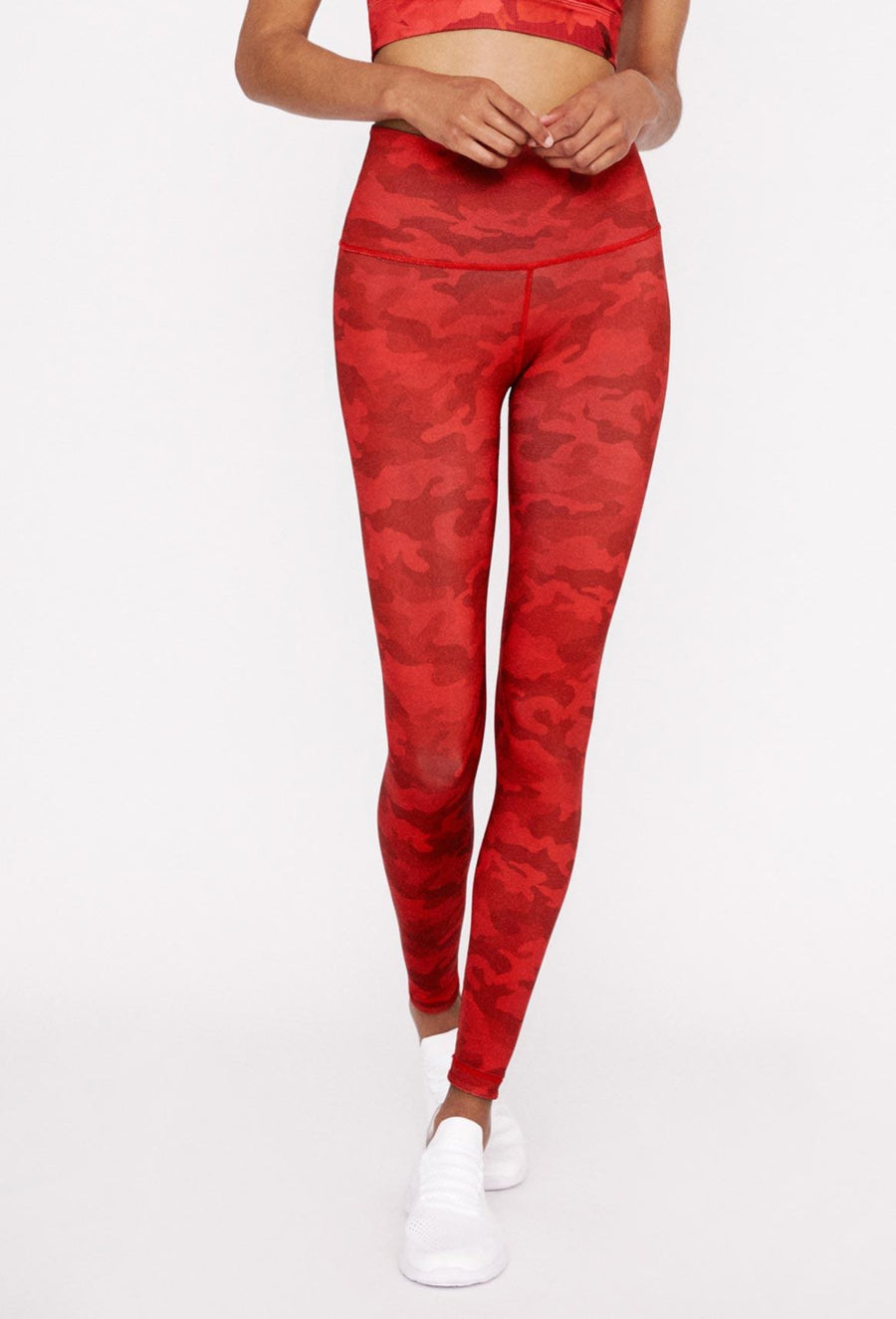 High-Waist Reversible Legging Red Scarlet