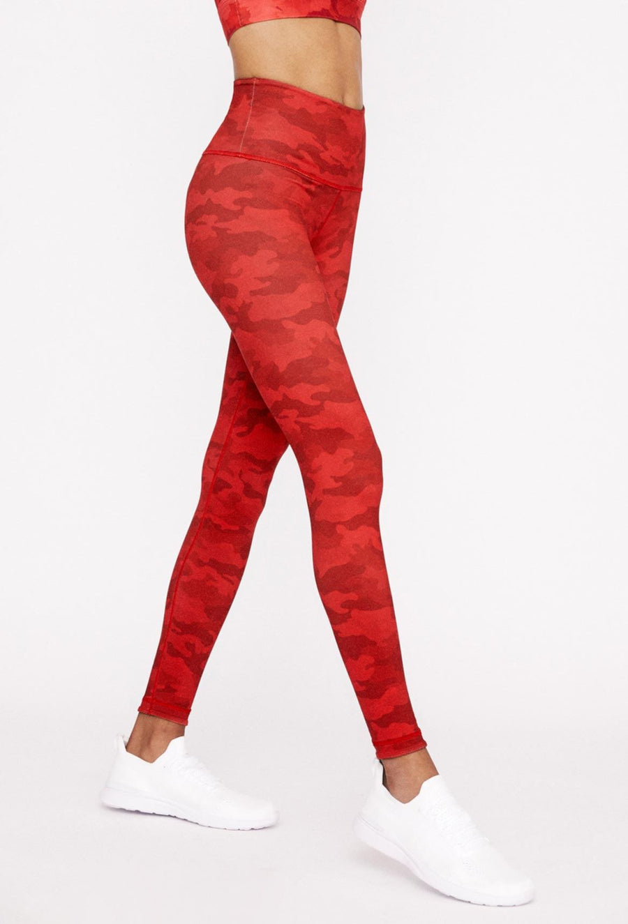 High-Waist Reversible Legging Red Scarlet