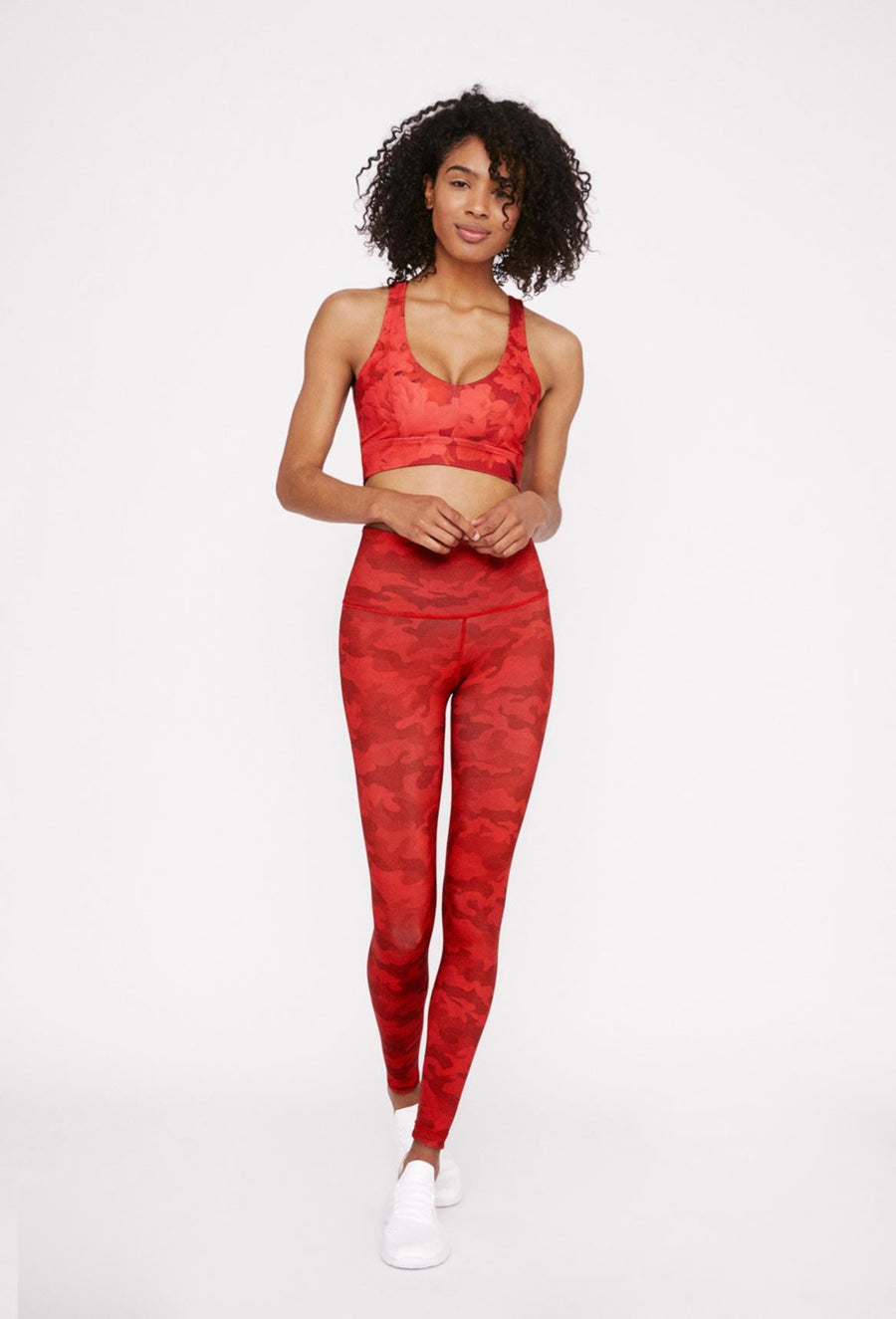High-Waist Reversible Legging Red Scarlet