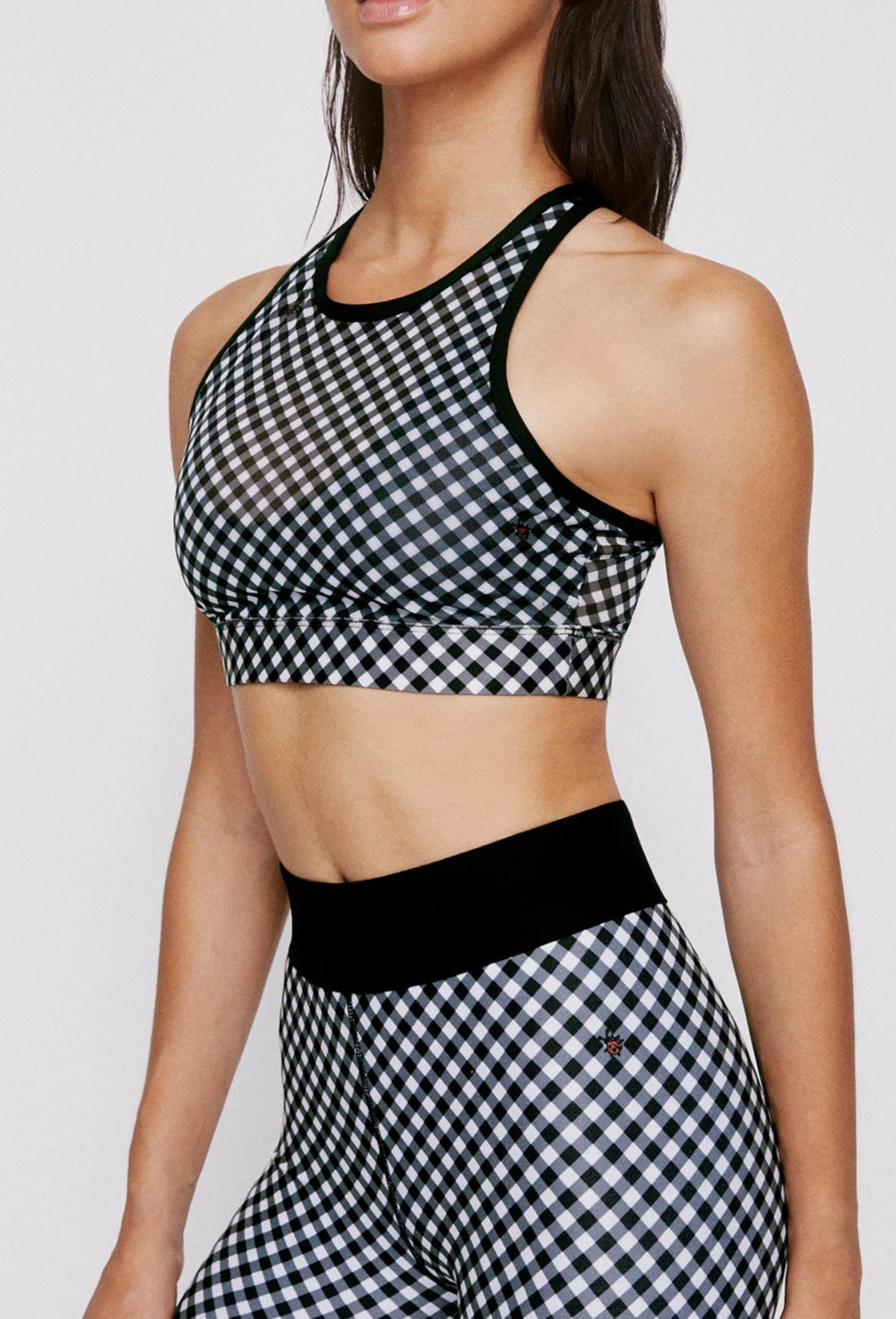 Noa Crossback Bra Black Gingham