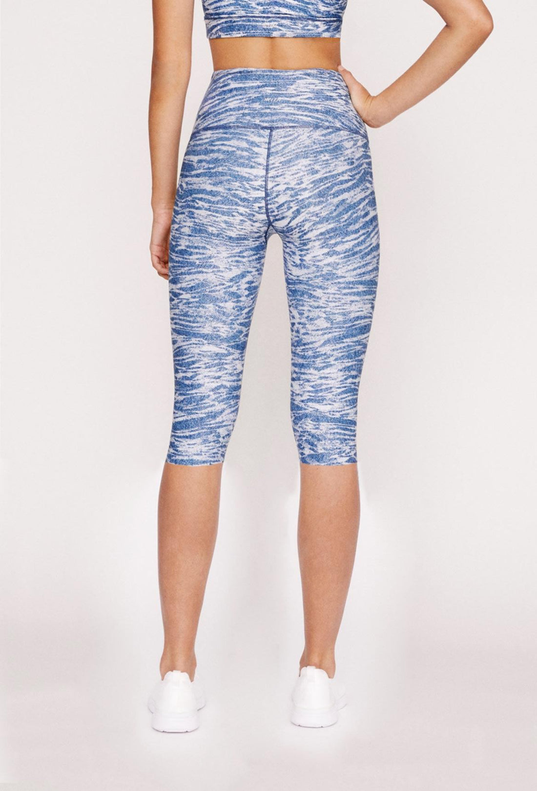 High-Waist Reversible Capris Stone Denim Tigress PANTS W.I.T.H.-Wear It To Heart 