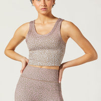 Anna Cropped Tank Celsius Taupe