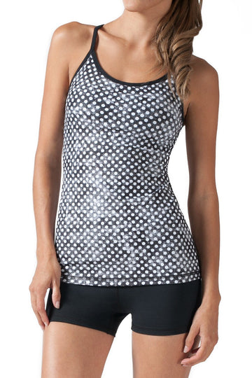 BLACK AND WHITE CLOUDY POLKA DOTS