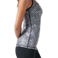 BLACK AND WHITE CLOUDY POLKA DOTS