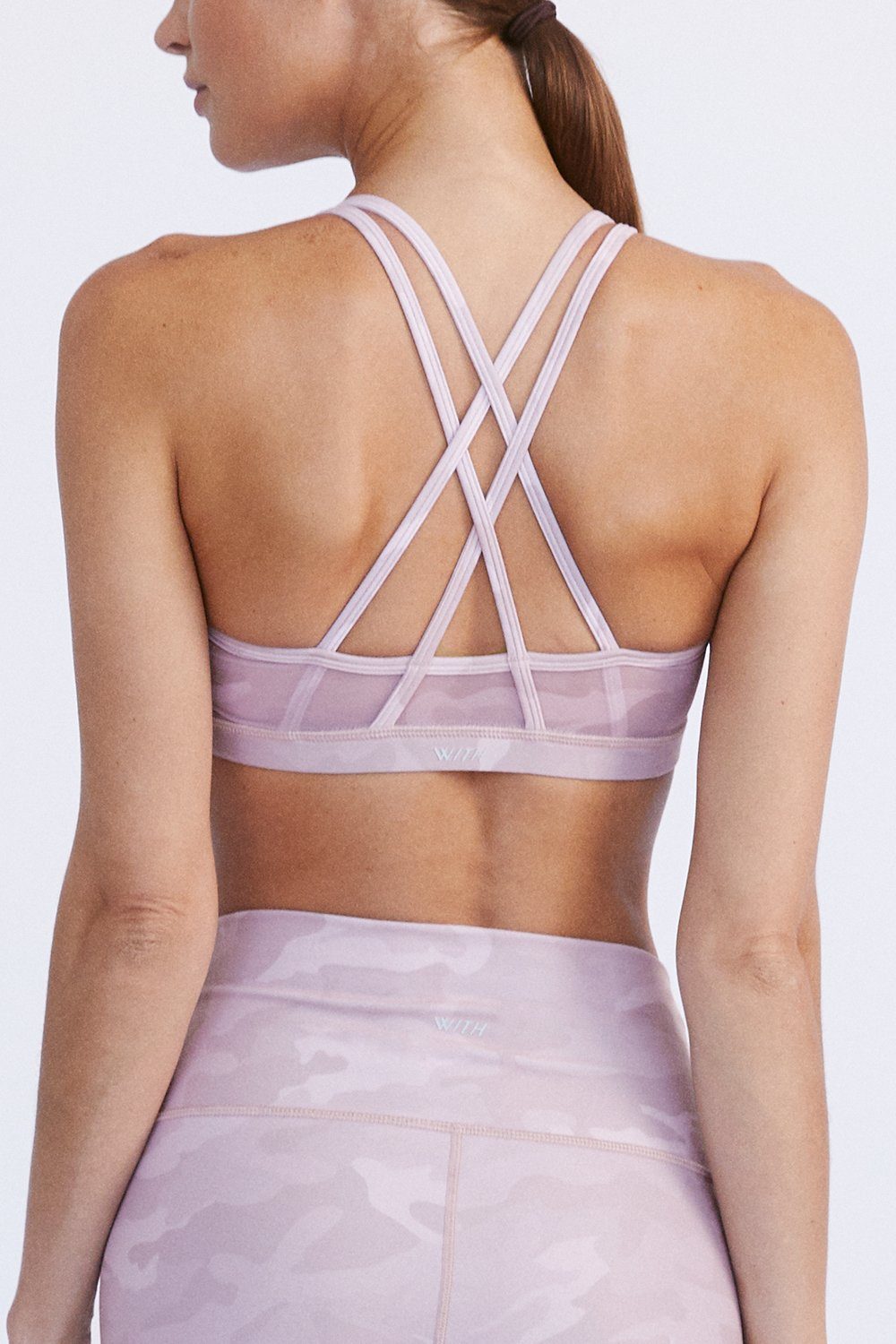 Strappy Bra Blush Camo SHIRT W.I.T.H.-Wear It To Heart 