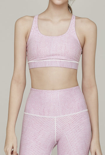 Strappy Bra Pink Derby Stripe