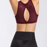 Regen Burgundy High Neck Bra 2.0 SHIRT W.I.T.H.-Wear It To Heart 
